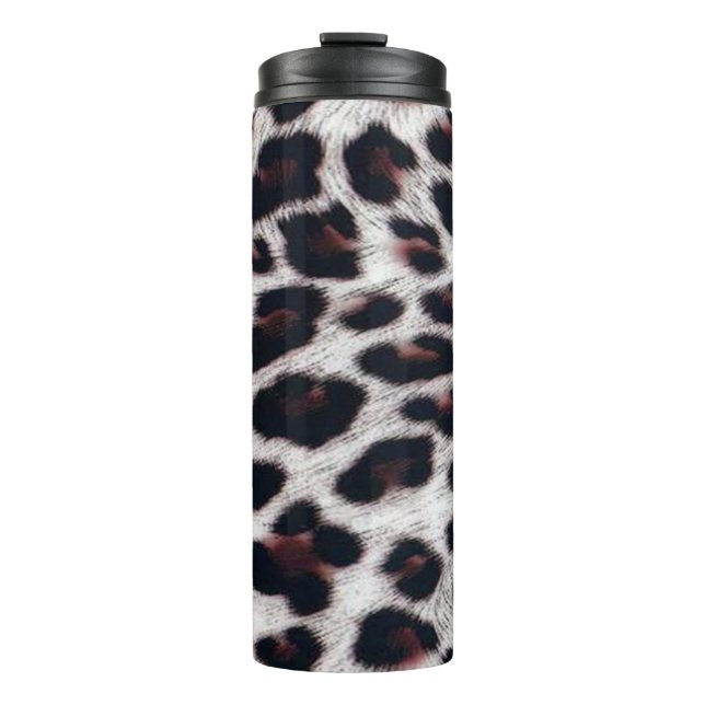 Leopard Print Thermosbecher (Vorderseite)