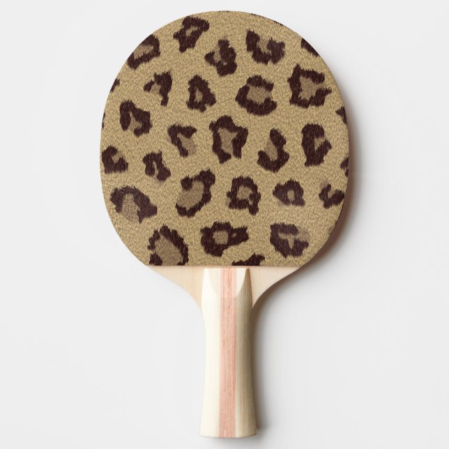 Leopard Print Tischtennis Schläger (Vorderseite)