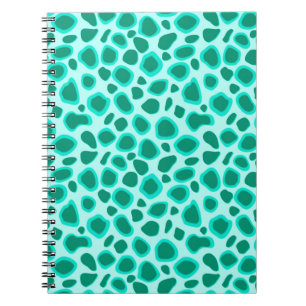 Leopard Print - Türkis und Aqua Notizblock