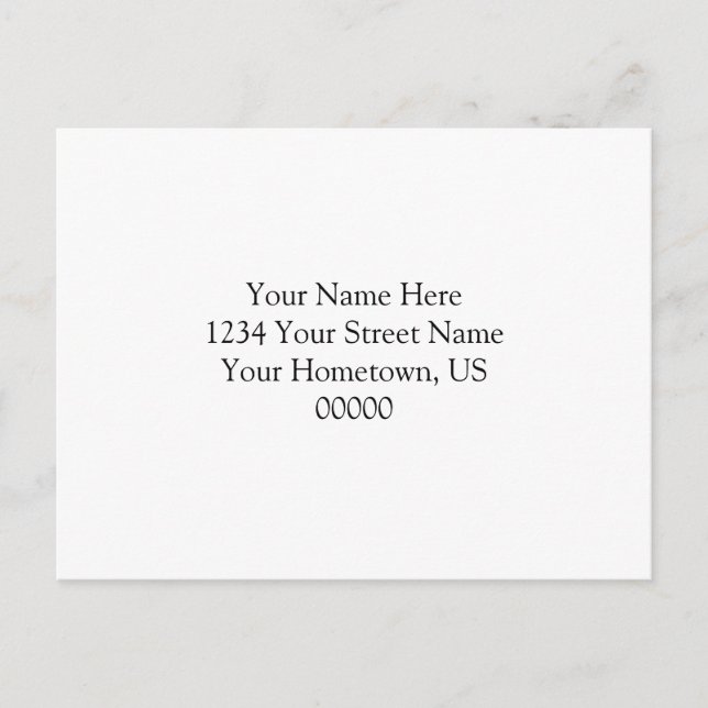 Leopard Print UAWG Postcard Einladungspostkarte (Vorderseite)