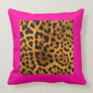 Leopard Print und Hot Pink Pillow in vielen Stilen Kissen