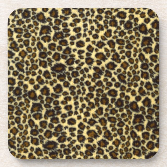 Leopard Print Untersetzer (Vorderseite)