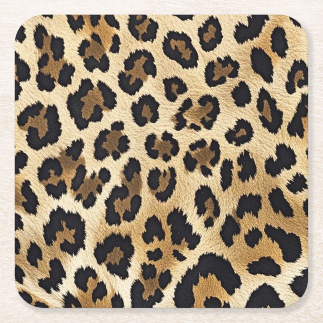 Leopard Print Untersetzer (Vorderseite)