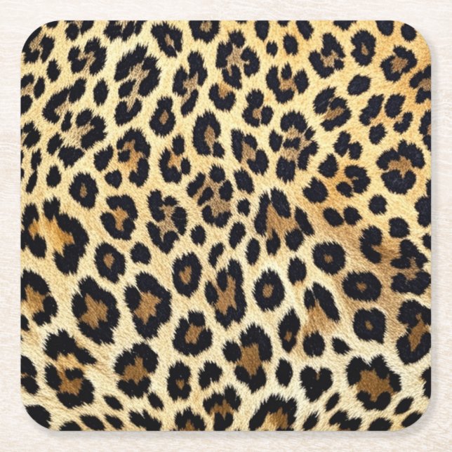 Leopard Print Untersetzer (Vorderseite)
