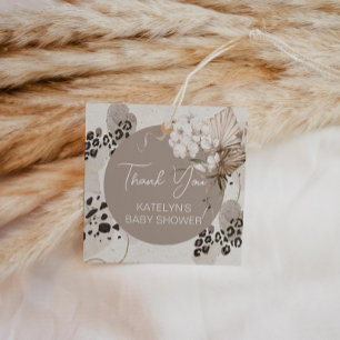 Leopard Print Vielen Dank Geschenkanhänger