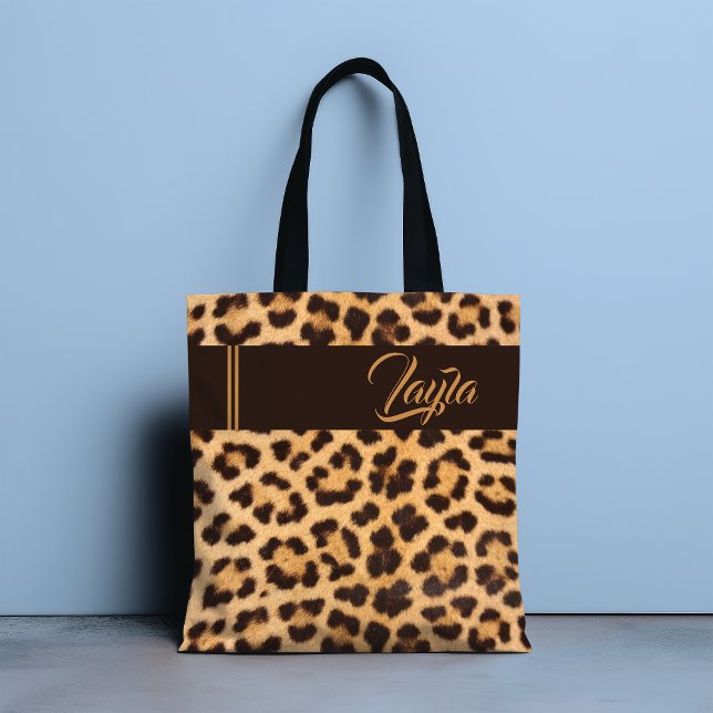 Leopard Print Wild Girly Muster Personalisiert Nam (Von Creator hochgeladen)