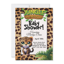 Leopard Print Wildlife Kitty Cat Kinderdusche 🐆