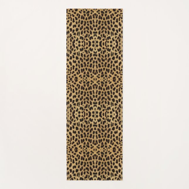 Leopard Print Yogamatte (Vorderseite)
