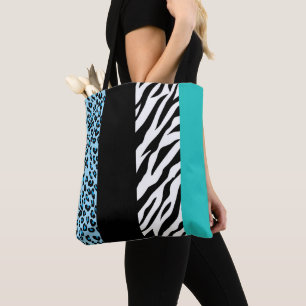 Leopard Print, Zebra Print, Animal Print, Blue