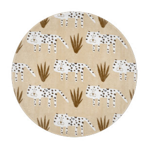 Leopard Print: Zeitloses Muster. Schneidebrett