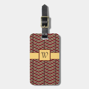 Leopard Print Zickzack Luggage Tag Gepäckanhänger