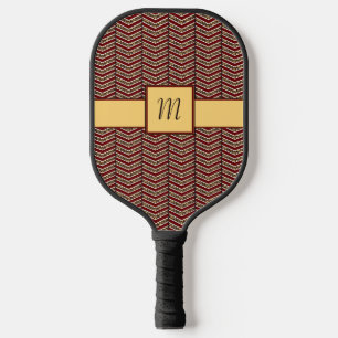 Leopard Print Zickzack Pickleball Schläger