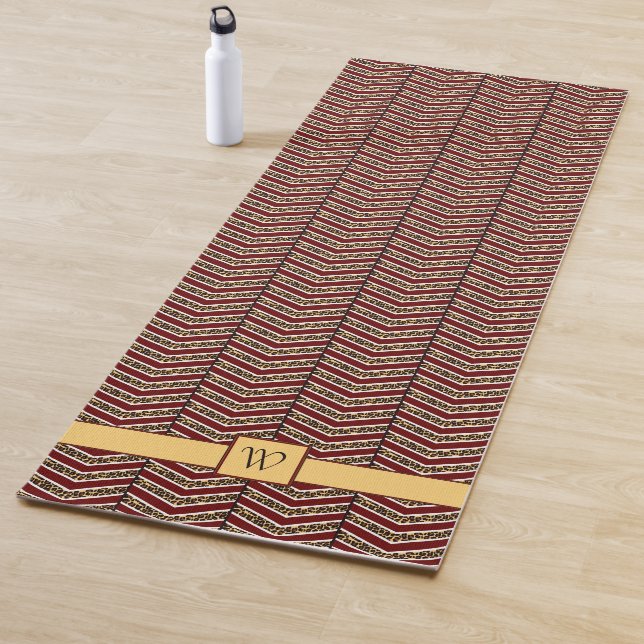 Leopard Print Zickzack Yoga Mat Yogamatte (Beispiel)