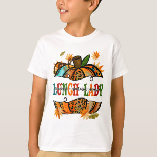 Leopard Pumpkin Herbst Erntedank Lunch Lunch T-Shirt