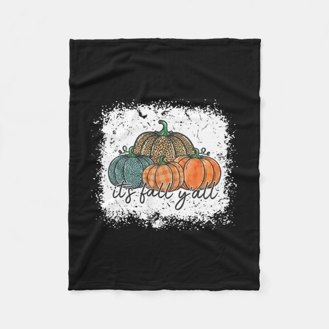 Leopard Pumpkin Herbst Herbst Erntedank Fleecedecke (Vorderseite)