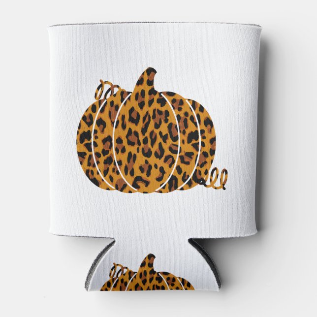 Leopard Pumpkin / Herbstsaison Dosenkühler (Vorderseite)