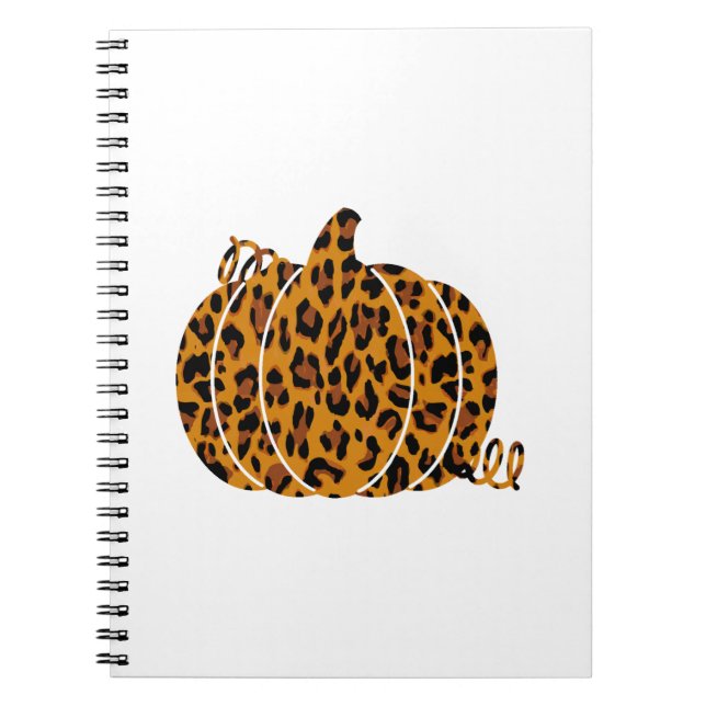 Leopard Pumpkin / Herbstsaison Notizblock (Vorderseite)
