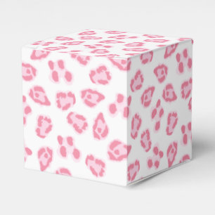 Leopard-Punkt in Rosa Geschenkschachtel