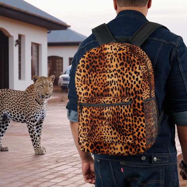 Leopard-Punkte für Muster Bedruckter Rucksack (Von Creator hochgeladen)