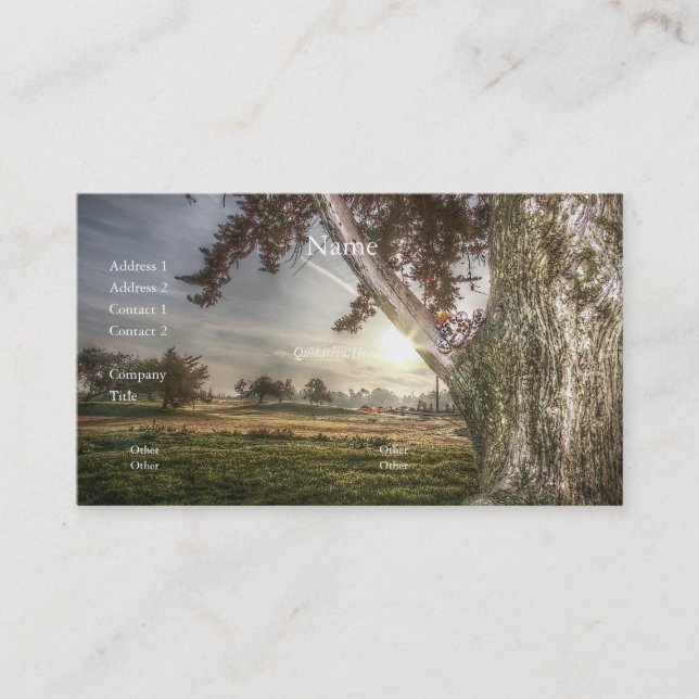 Leopard-Puppe in einer Baum-Visitenkarte Visitenkarte (Vorderseite)