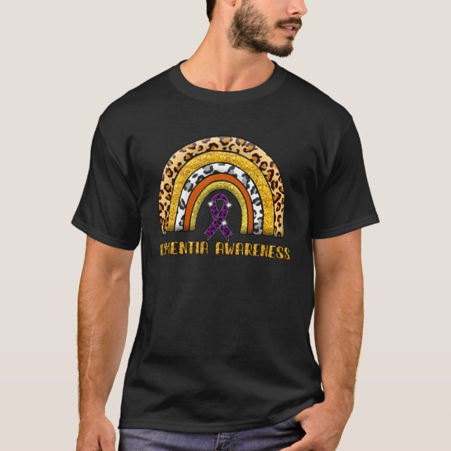 Leopard Rainbow Dementia Krieger T-Shirt (Vorderseite)