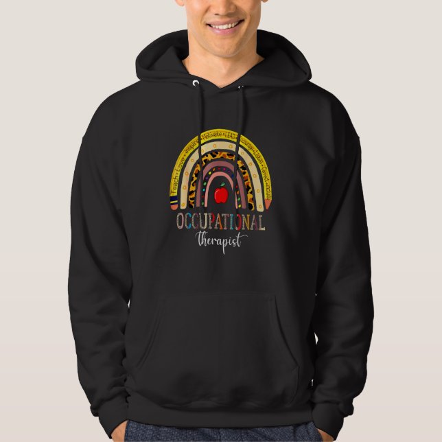 Leopard Rainbow Halloween C Hoodie (Vorderseite)