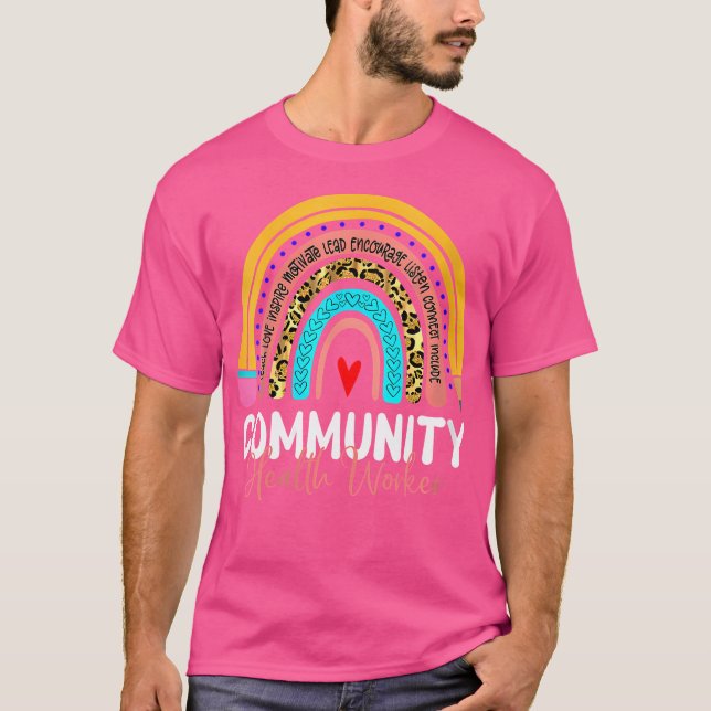Leopard Rainbow Heathrow T-Shirt (Vorderseite)
