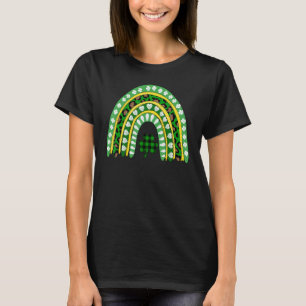 Leopard Rainbow Irish Kleeblatts St Patrick's Day T-Shirt
