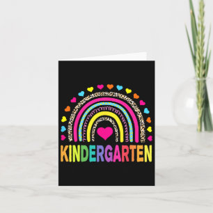 Leopard Rainbow Kindergarten Erster Tag Karte