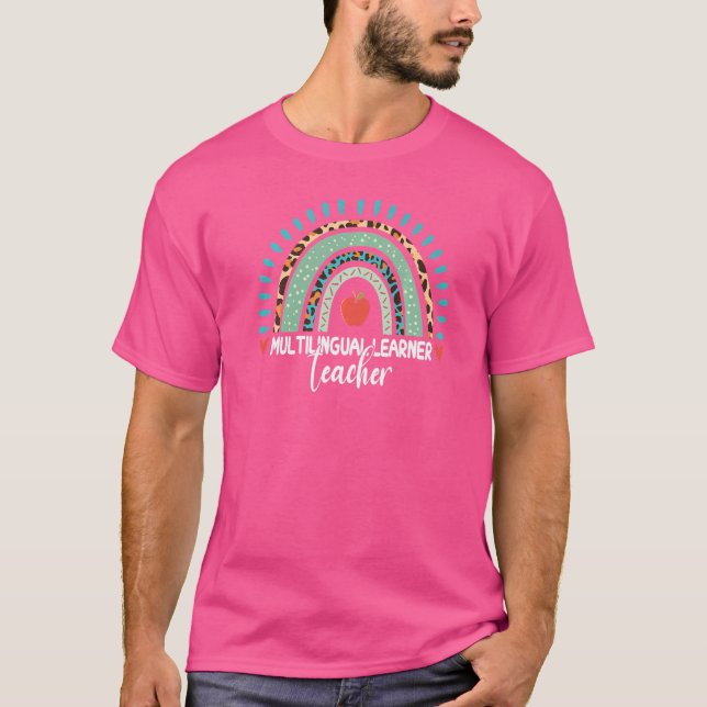 Leopard Rainbow Lingu T-Shirt (Vorderseite)