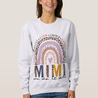 Leopard Rainbow Mimi Life, gesegnet Mimi Sweatshirt