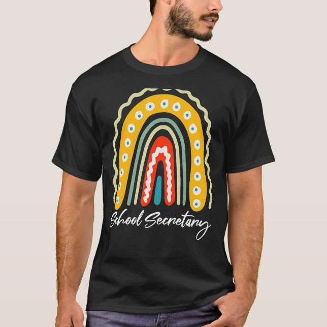 Leopard Rainbow Office 2022 1. Schultag T-Shirt (Vorderseite)