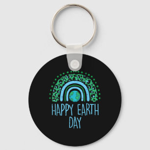 Leopard Rainbow Planet Happy Earth Day Niedlich Te Schlüsselanhänger