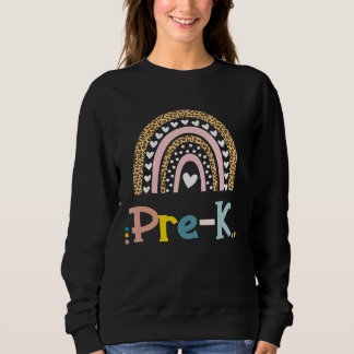 Leopard Rainbow Pre K wo das Abenteuer beginnt Sweatshirt