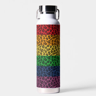 Leopard Rainbow Pride Trinkflasche