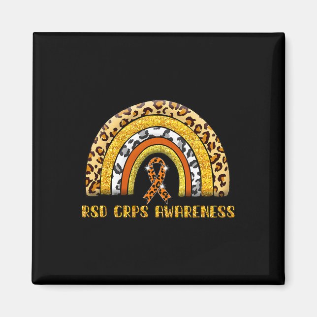 Leopard Rainbow RSD CRPS Warrior Magnet (Vorne)