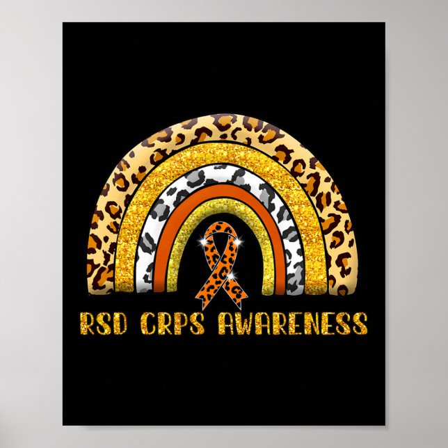 Leopard Rainbow RSD CRPS Warrior Poster (Vorne)