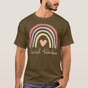 Leopard Rainbow Social Work T-Shirt