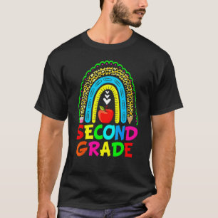 Leopard Rainbow Zweitklässler-Team Erster Tag zurü T-Shirt