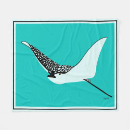Leopard Ray Throw Blanket Fleecedecke