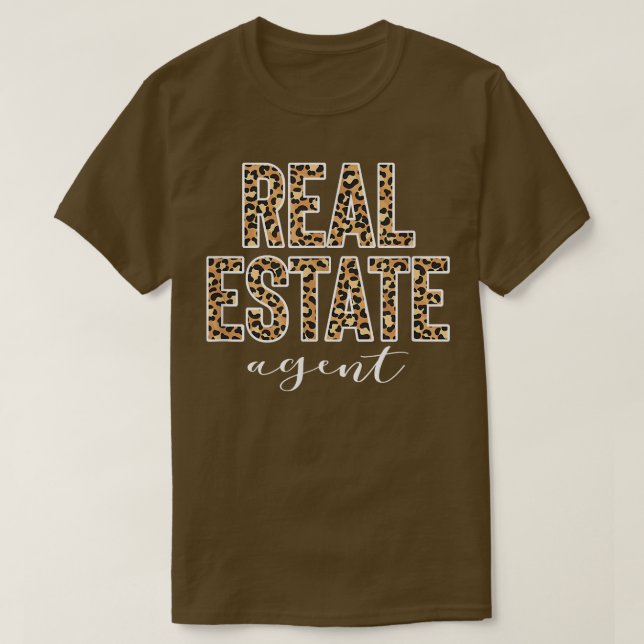 Leopard Real Anwesen Agent  T-Shirt (Design vorne)