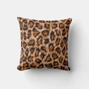 Leopard Real Skin Textur Muster Kissen