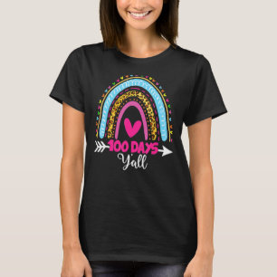 Leopard Regenbogen 100 Tage pro Tag 100 Tage T-Shirt