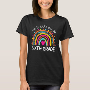 Leopard Regenbogen 6. Klasse Lehrer Letzter Tag de T-Shirt