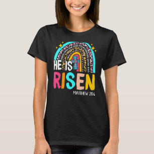 Leopard Regenbogen Er ist riskiert Jesus Christlic T-Shirt
