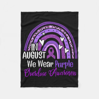 Leopard Regenbogen im August Wir tragen eine Lila  Fleecedecke