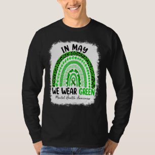 Leopard Regenbogen im Mai tragen wir grüne psychis T-Shirt