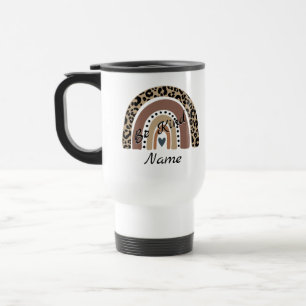 Leopard-Regenbogen - Kind sein - Text ändern - Nam Reisebecher