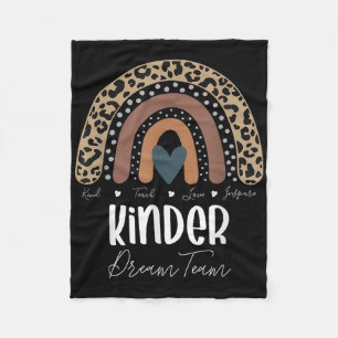 Leopard Regenbogen Lehrer Schüler, Kinder Dream Te Fleecedecke