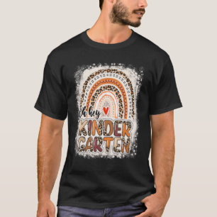 Leopard Regenbogen Oh Hey Kindergarten Zurück T-Shirt